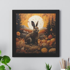 Bunny Rabbit Artwork - Autumn Equinox - Digital Download For Printing On Your Own