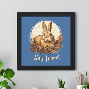Hay There! Bunny Rabbit Fall Artwork - Digital Download - Two Versions Included