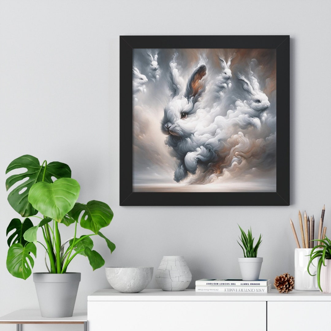 Bunny Rabbit Artwork Emerging Storm Digital Download for Printing on ...