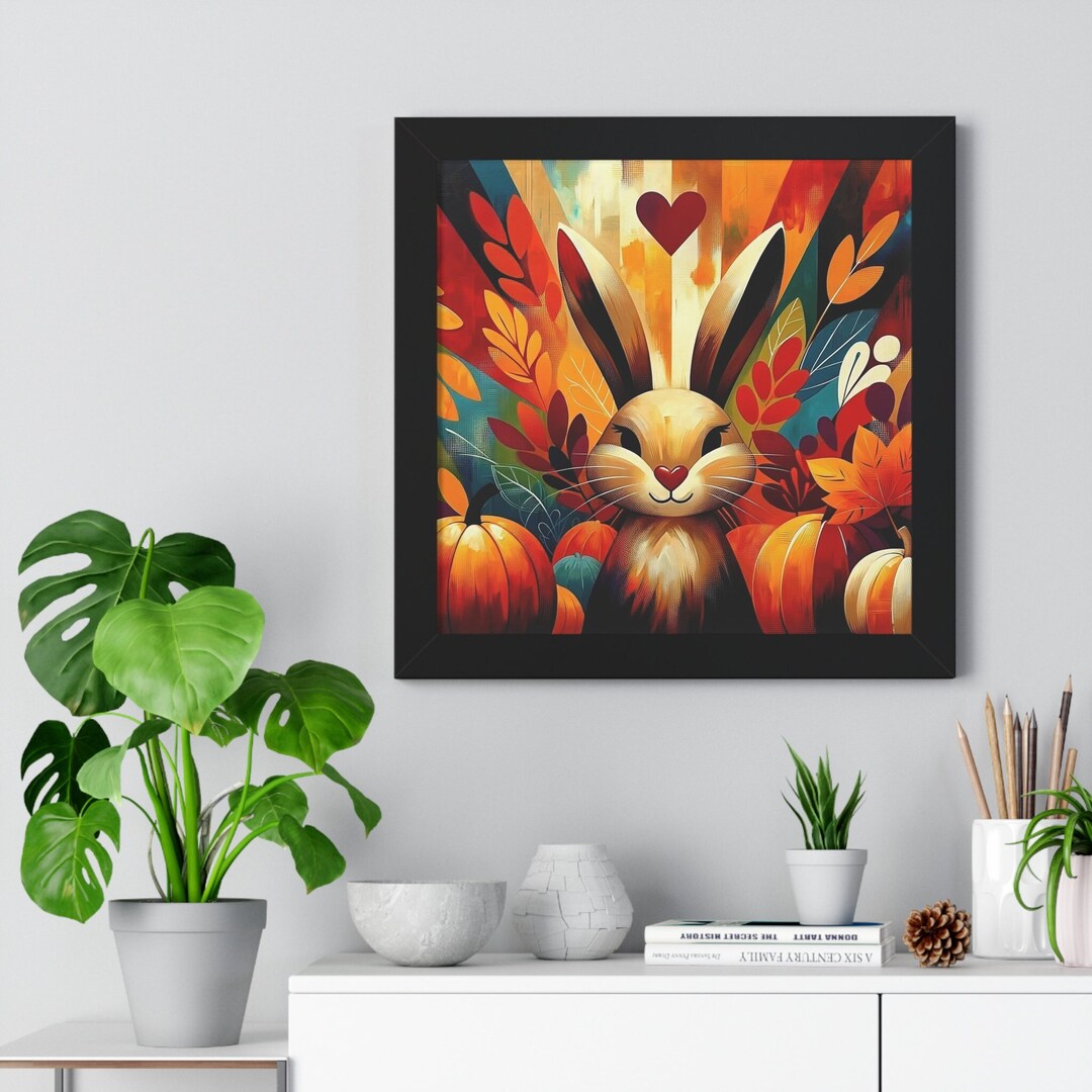 Bunny Rabbit Artwork - Thankful - Digital Download for Printing on Your ...