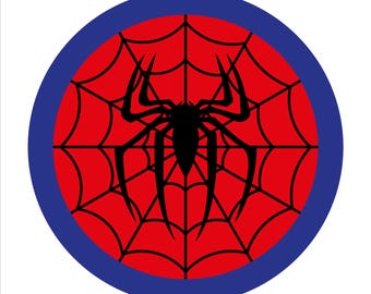 Spiderman Logo SVG: Mehrschichtige Cricut-Schnittdatei (Digitaler Download)