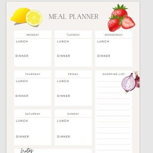 Weekly Meal Planner 2