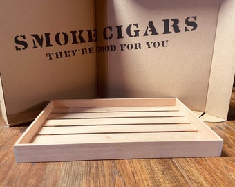 Spanish cedar cigar humidor trays (1" tall)