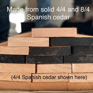 Spanish Cedar Cigar Trays. Great for any cabinet or desktop humidors. (1.8"-2" tall) stackable image 7