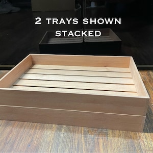 Spanish Cedar Cigar Trays. Great for any cabinet or desktop humidors. (1.8"-2" tall) stackable image 3