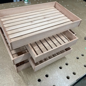 Spanish Cedar Cigar Trays. Great for any cabinet or desktop humidors. (1.8"-2" tall) stackable image 9
