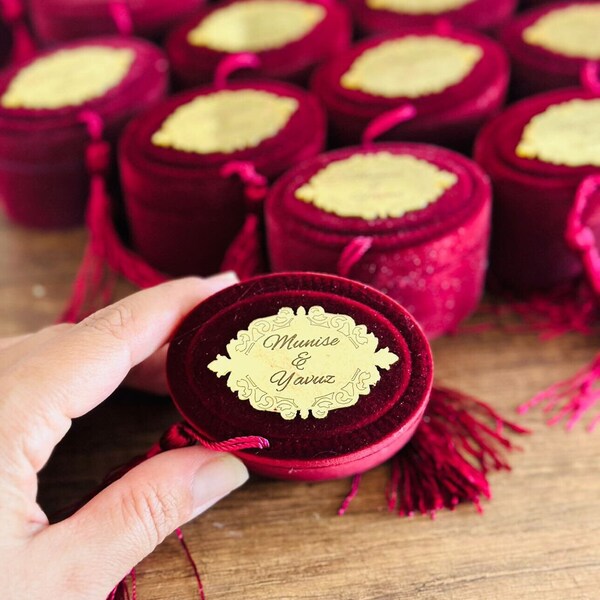 Velvet Henna Box, Henna Night Velvet Box, Wedding Favors for Guest, Bridal Shower Gift for Guest, Henna Night Gift, Velvet Henna Gift