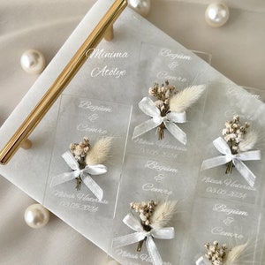 Bomboniere per matrimonio e fidanzamento, bomboniere con magnete epossidico, bomboniera per matrimonio per gli ospiti, magnete con fiori secchi, bomboniera con magnete per fidanzamento,