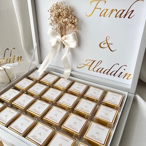 Wedding Favors Chocolate, Personalized Chocolate Box Gift, Wedding Chocolate Gift, Baby Shower Chocolates, Engagement Chocolate Box, Wedding