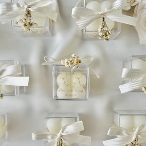 Wedding Bubble Candle Favors for Guests, Engagement Candle Favors, Unique Wedding Gift, Mini Bubble Candles, Personalized Candle Favors,