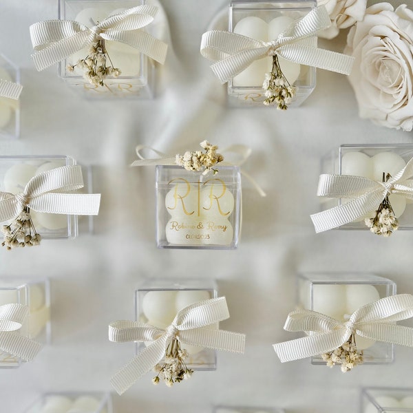 Mini Bubble Candle Favors, Engagement Candle Favors, Wedding Gift for Guest, Wedding Candle Gift, Mini Bubble Candle for Wedding