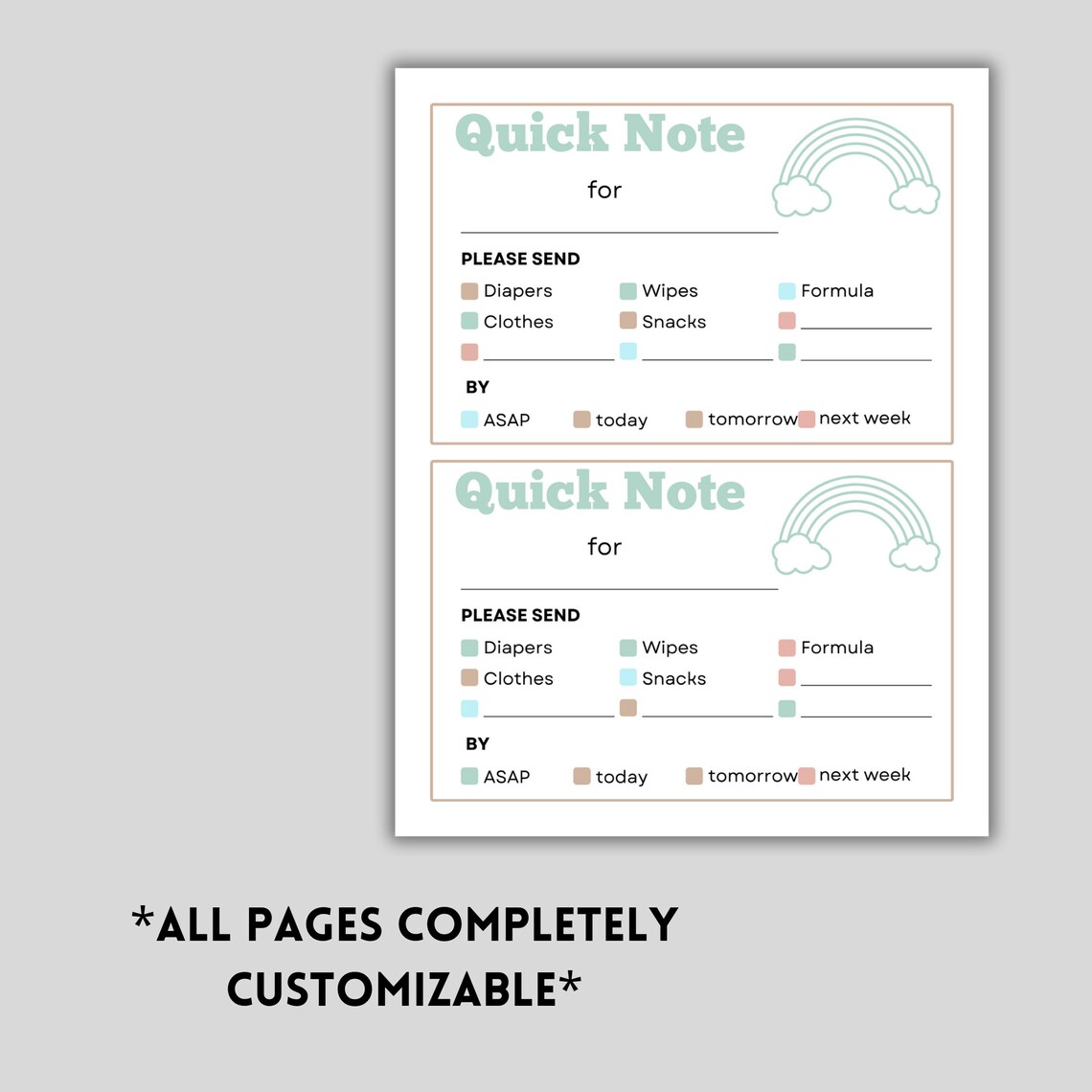 Daycare Printable Forms, Daycare Starter Kit, Home Daycare Paperwork ...