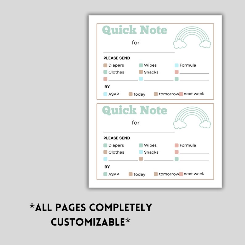 Daycare Printable Forms, Daycare Starter Kit, Home Daycare Paperwork ...