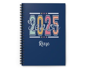 Senior Class of 2025 Personalized Notebook | Senior Gifts | Graduation Gifts | High School Senior | Student Gifts