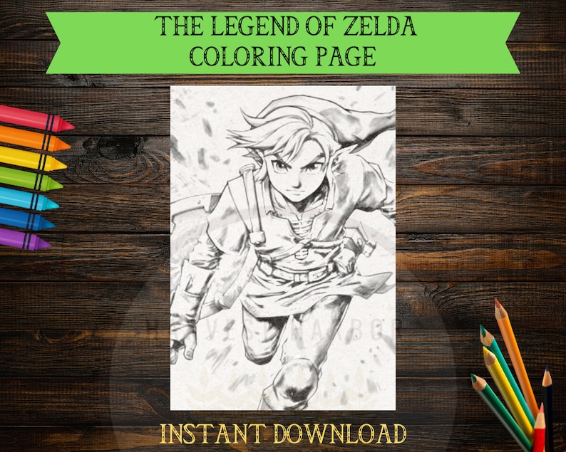 Fun Past Time Legend of Zelda Coloring Pages, Link Princess Zelda