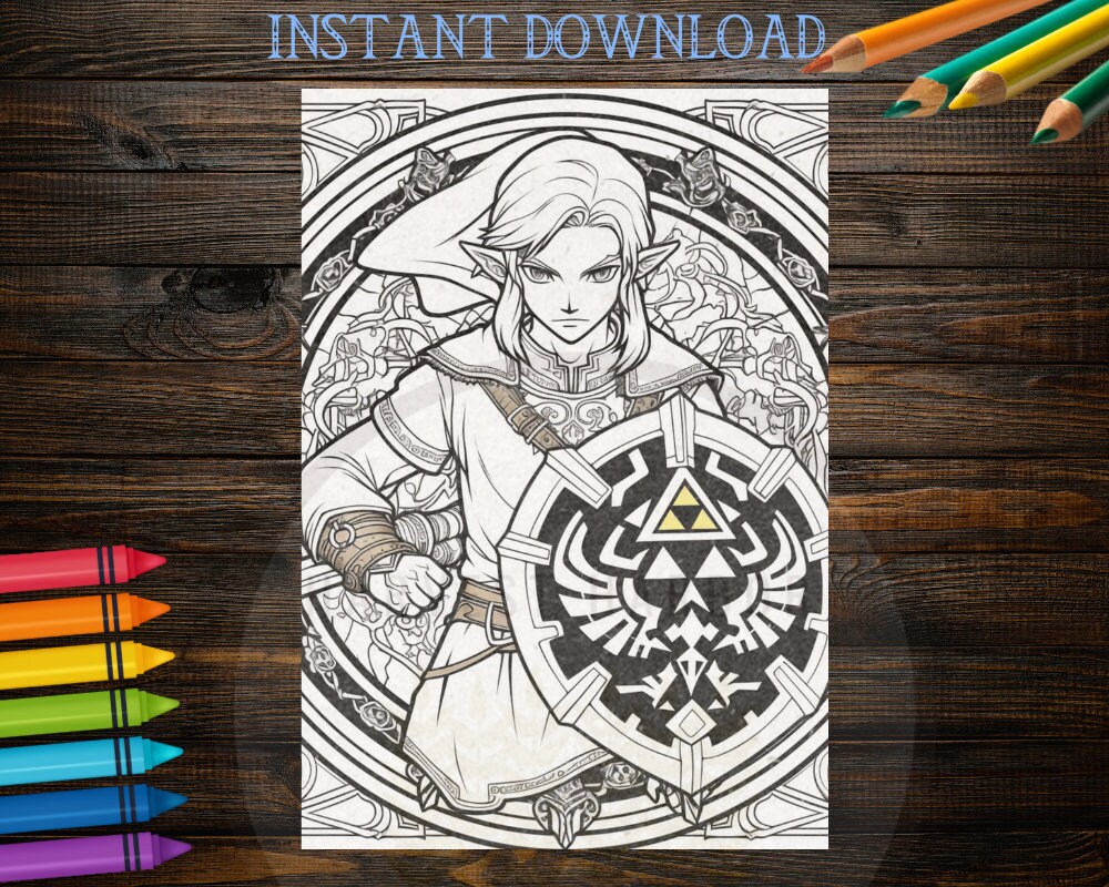 Fun Past Time Legend of Zelda Coloring Pages, Link Princess Zelda ...