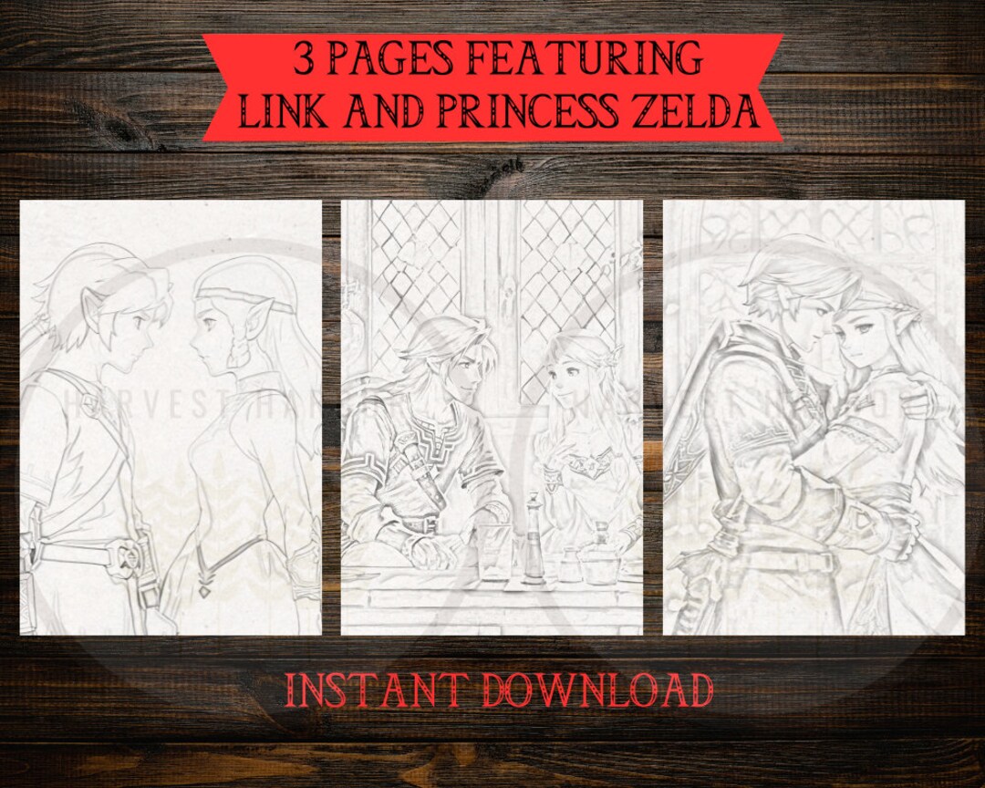 Fun Past Time Legend of Zelda Coloring Pages, Link Princess Zelda