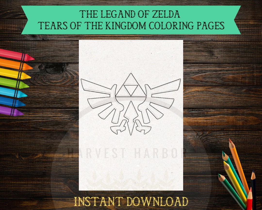 Tears of the Kingdom Coloring Pages, Legend of Zelda Coloring Page