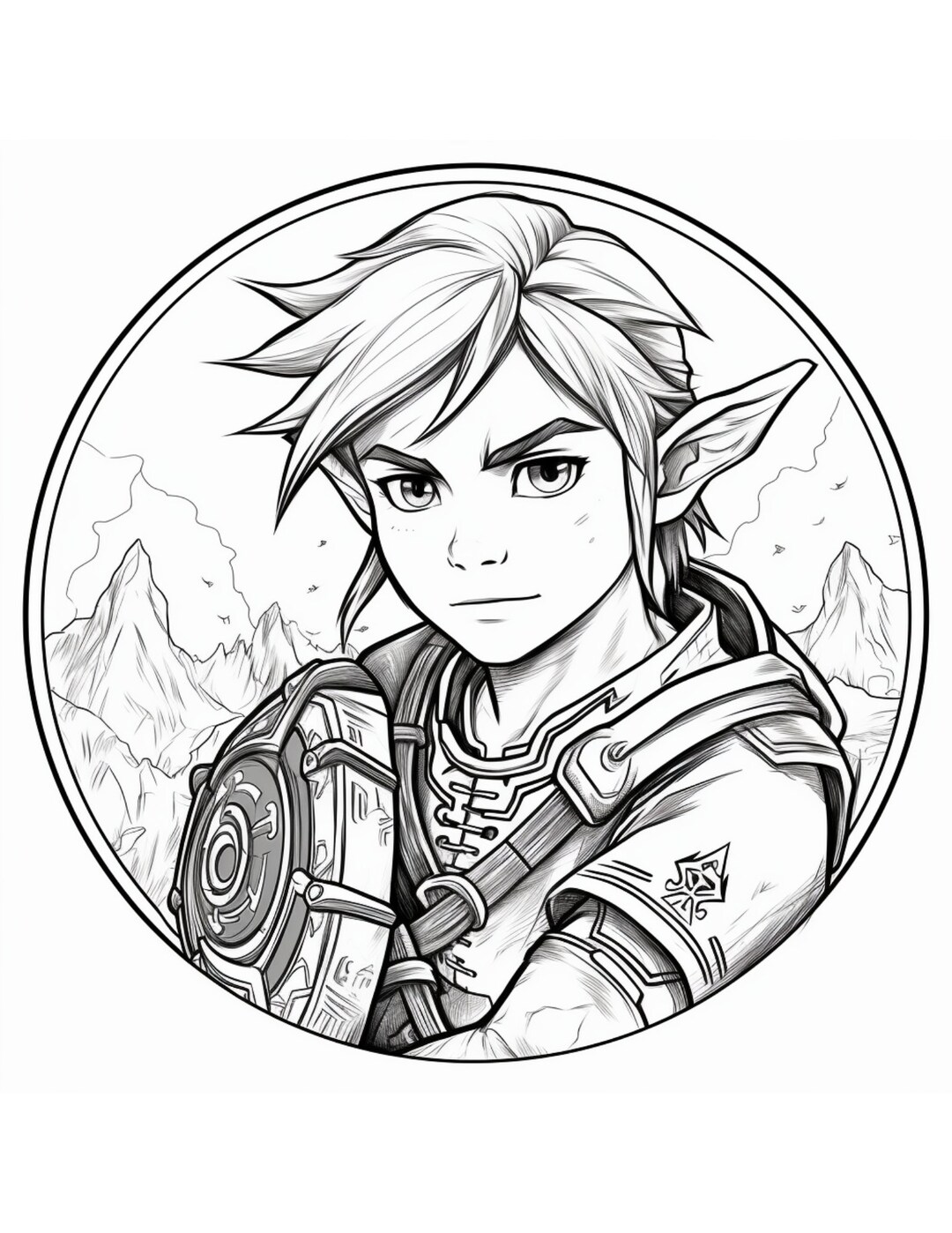 The Legend of Zelda. Coloring Book Page Printable Page for Etsy UK