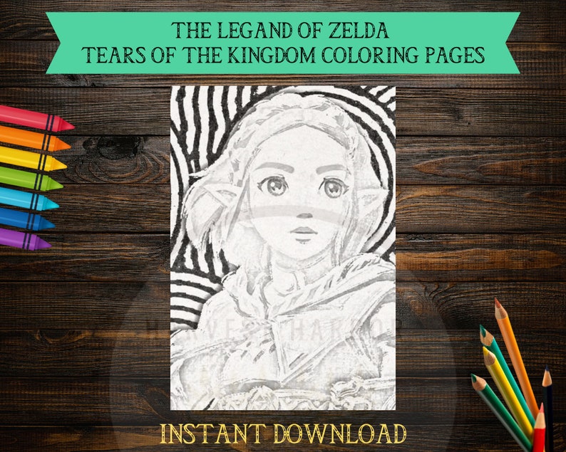 Fun Past Time Legend of Zelda Tears of the Kingdom 15 Coloring Pages