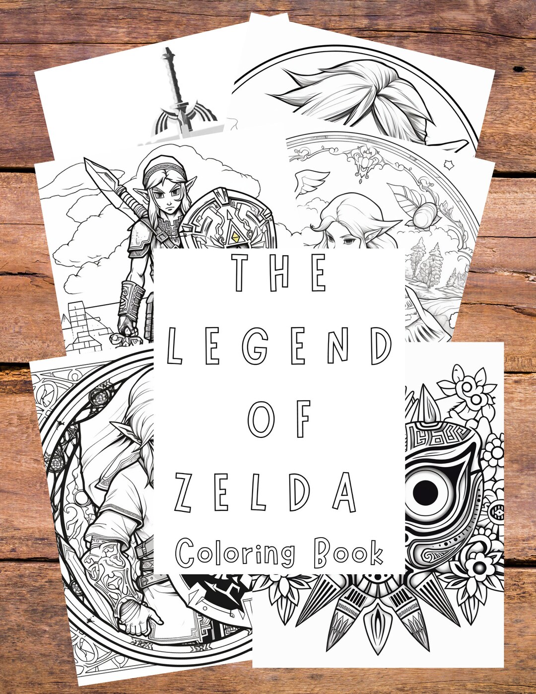 The Legend of Zelda. Coloring Book Pages 30 Printable Pages - Etsy