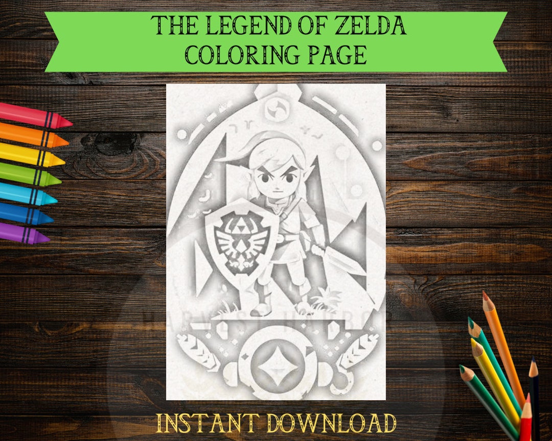 Fun Past Time Legend of Zelda Coloring Pages, Link Princess Zelda