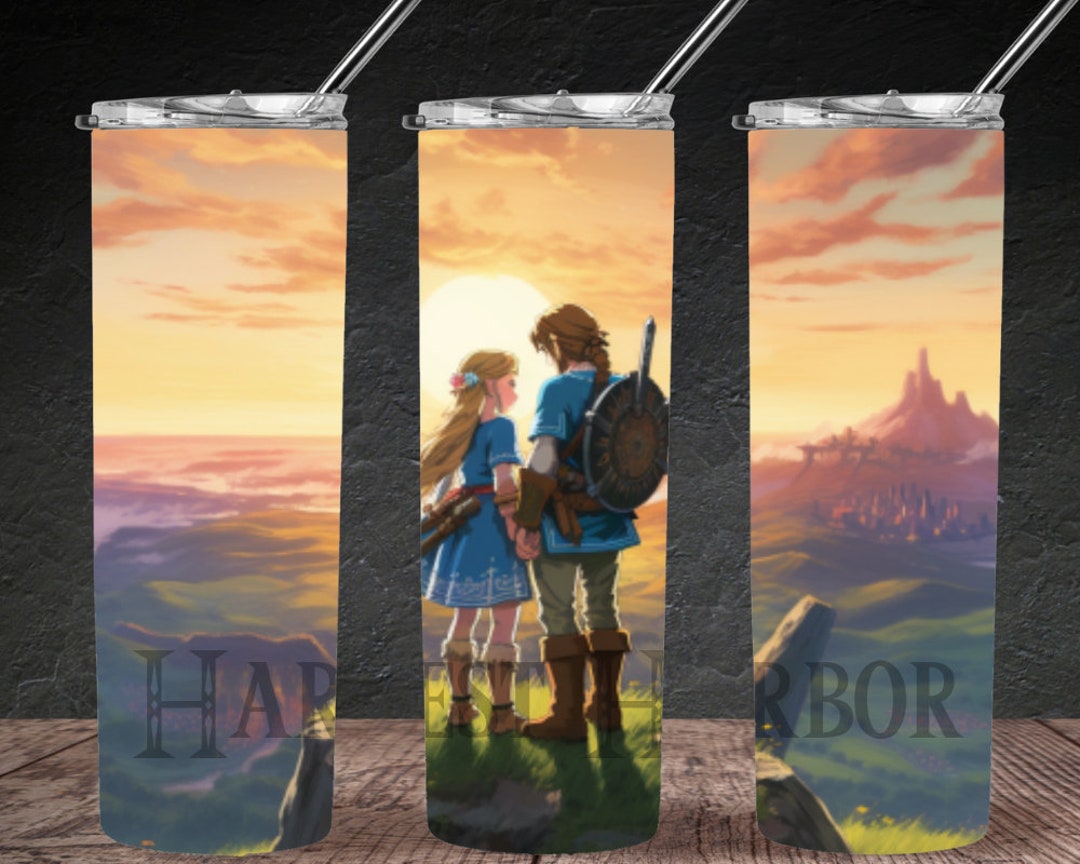 The Legend of Zelda Breath of the Wild Game Cover Tumbler Wrap PNG ...