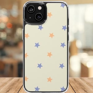 Star Clear Phone Case: Trendy Protective iPhone Samsung Case