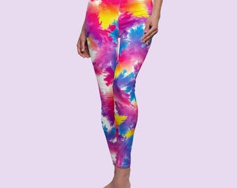 Panty Colour Splash-legging: yogabroek neon- cyberpunk-neon