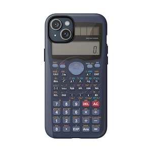 Funda para iPhone con calculadora, regalo para profesor de matemáticas MagSafe, diseño de calculadora científica, regalo para estudiantes de ingeniería STEM, funda divertida para nerds.