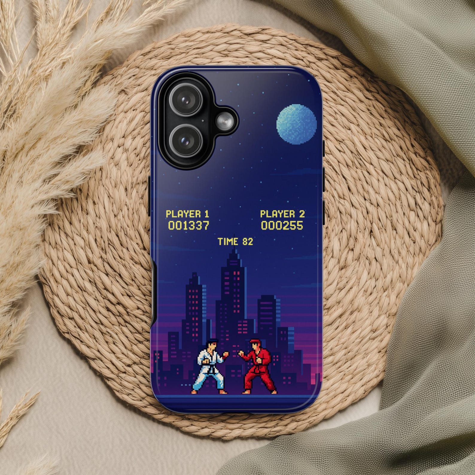 Retro Karate Fighting Game Phone Case