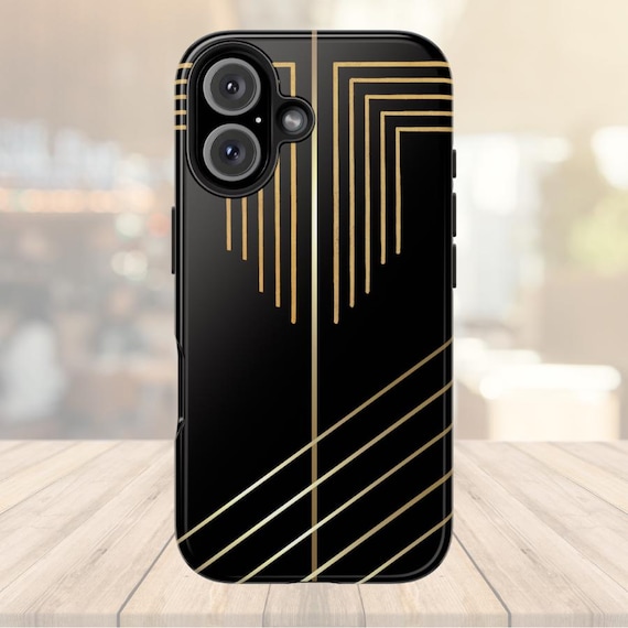 Luxurious Gold Tough Phone Case for iPhone 16 and Samsung
