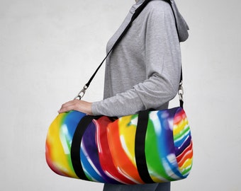 Rainbow | Duffel Bag | Rainbow bag | colorful bag | Gym bag | Workout bag | school bag