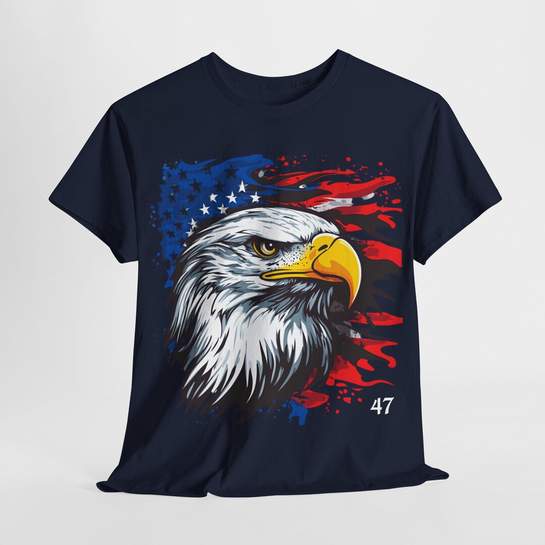 アメリカンイーグルフラッグ 1776 ユニセックス ヘビーコットンTシャツ