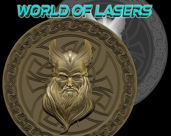 Modelo 3D Stl y Escala de Grises para fresadoras Láser y CNC - Odin v1