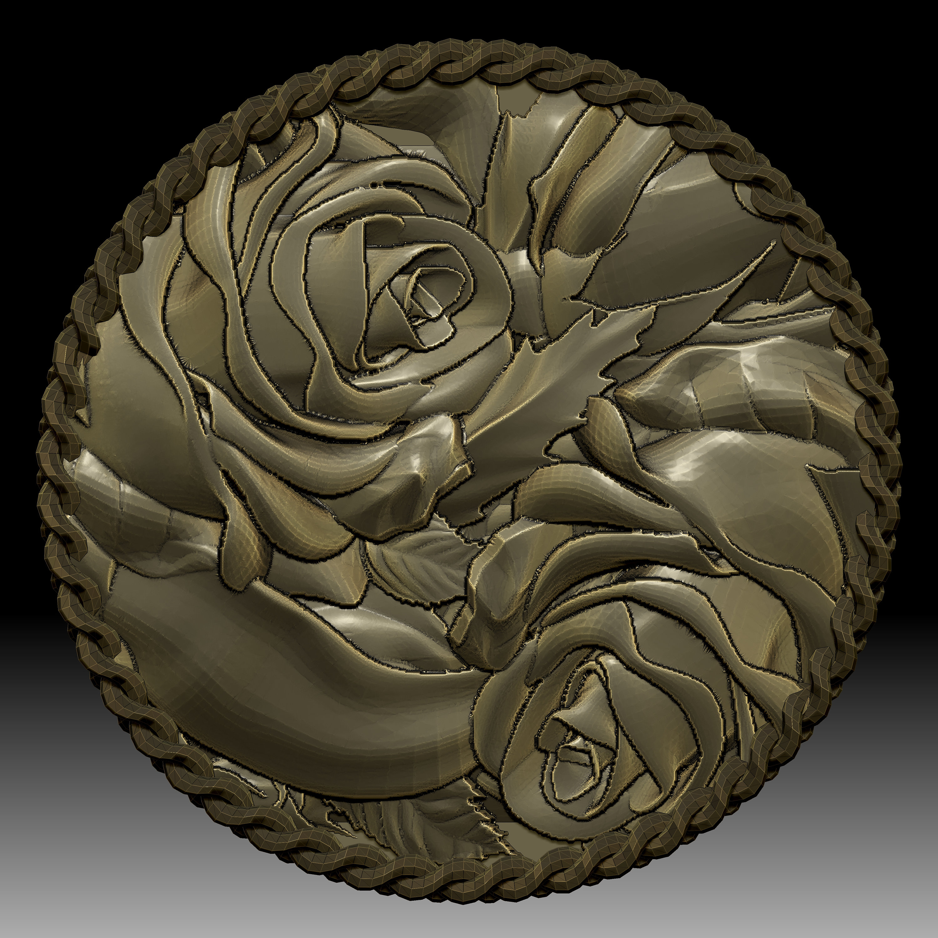 3D Model Stl and Grayscale for Laser and CNC Milling Machines - Rose V1 ...