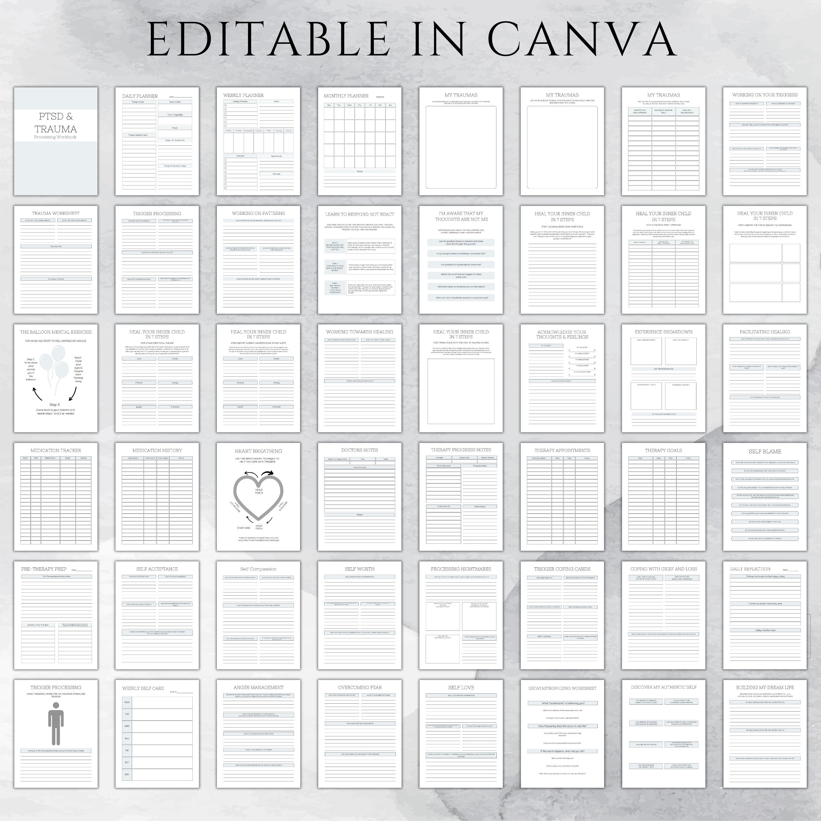 Complex PTSD Workbook Pages