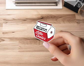 Little Cooler Sticker | Laptop, Water bottle, Luggage, Locker | Gift Funny Humor Pandemic | I&#39;m a mess | Meme Sticker | Funny Sticker, Vinyl