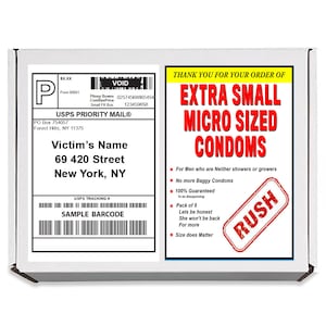 Extra Small Condoms | Fake Product Prank Mail | Prank Practical Joke Revenge | 100% Anonymous  Gag gift Sent Directly To Your Victim