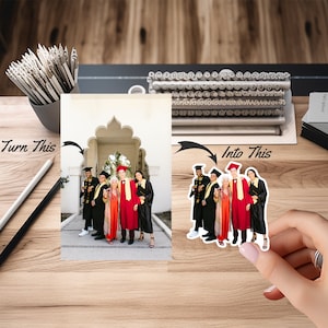 Custom Photo Sticker, Picture Stickers, Turn Your Photo Into a Sticker, Gift for Her, Laptop Sticker, Gift Sticker, Water Bottle Sticker
