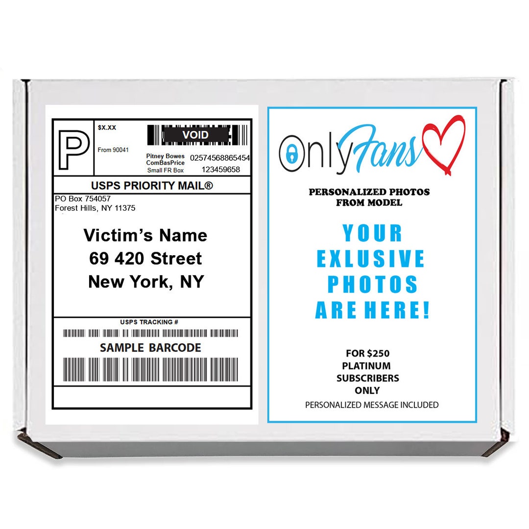 Only Fans Subscriber Photos Mailer Fake Product Prank Mail Practical