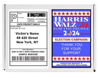 Fake Product Prank Mail | Kamala Harris Election Campaign | Prank Practical Joke Revenge | Anonymous  Gag gift Sent Directly To Your Victim