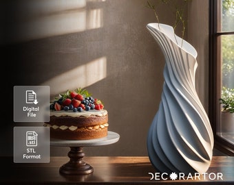 Livigno Vase – Modern Home Decor – 3D Printable Model | Digital STL File | Instant Download for Home Printing