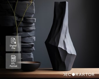 Lane Vase – Modern Home Decor – 3D Printable Model | Digital STL File | Instant Download for Home Printing