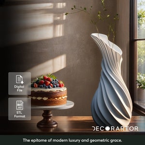 Livigno Vase – Modern Home Decor – 3D Printable Model | Digital STL File | Instant Download for Home Printing