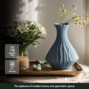 Lombardy Vase – Modern Home Decor – 3D Printable Model | Digital STL File | Instant Download for Home Printing