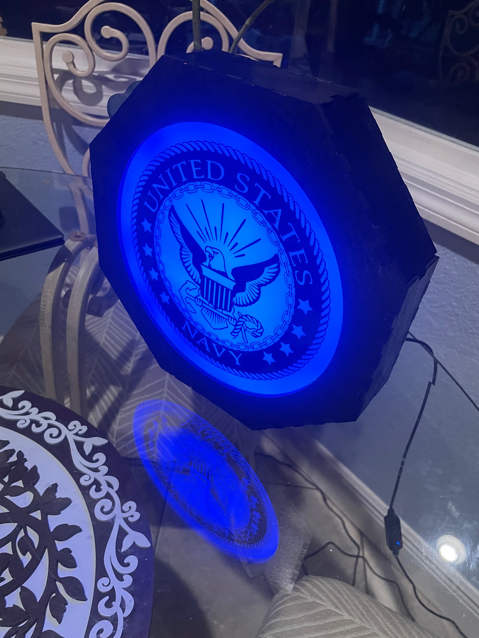 Navy LED Emblem – Sail With Honor and Pride - Etsy