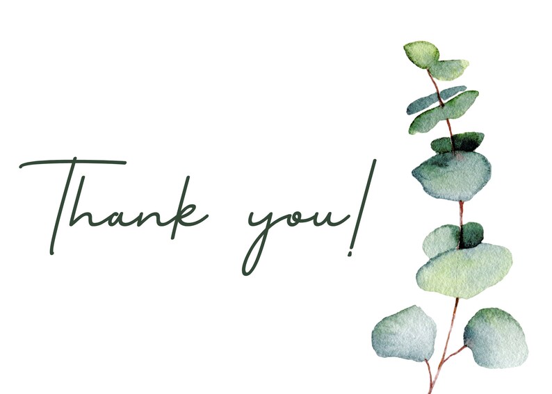 Printable Thank You Cards (4 Designs) - Etsy