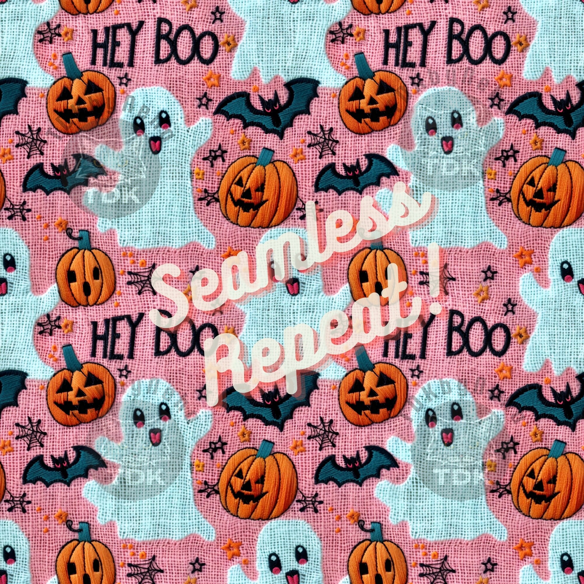 Pink Boo Printable Spooky Textured Pink Boo Seamless Pattern Repeat for Fabric Print ...