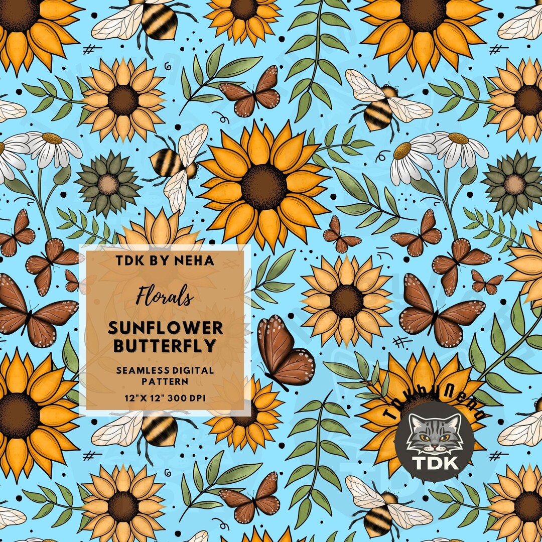 Dainty Boho Floral Seamless Pattern Digital Paper for Fabric Printing ...